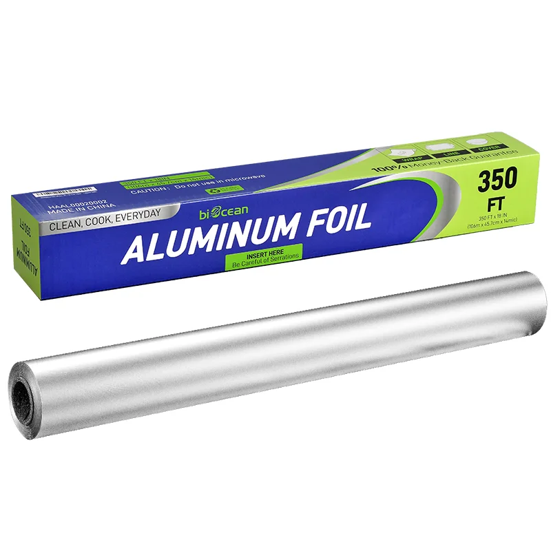 USA Warehouse in stock 8011 Aluminum Foil Roll Food Wrapping Paper Aluminium Tin Foil Paper for Kitchen Food Packing
