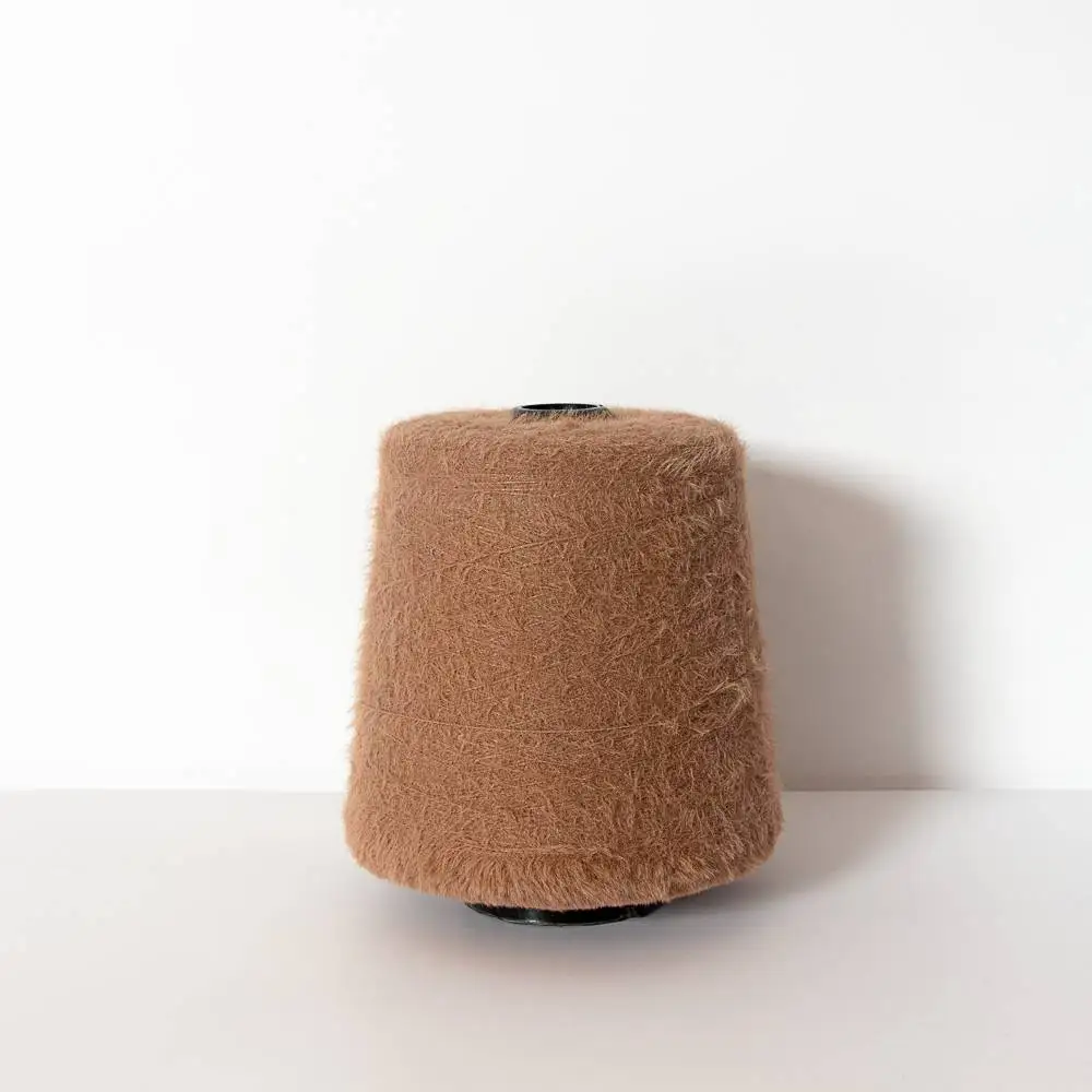 Factory direct price 1.3cm fancy yarn nylon feather hair yarn for women sweater