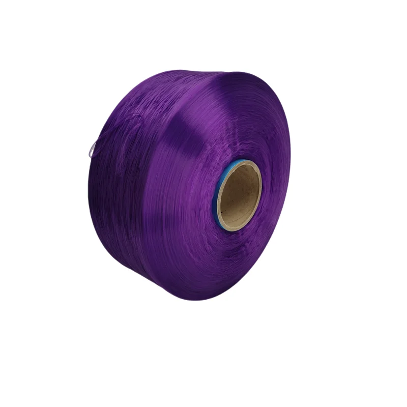 High quality popular purple  polypropylene fdy  yarn 900d  and pp multifilament yarn for weaving rope