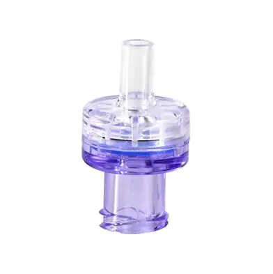 Intravenous plastic one way air luer lock mini check valve