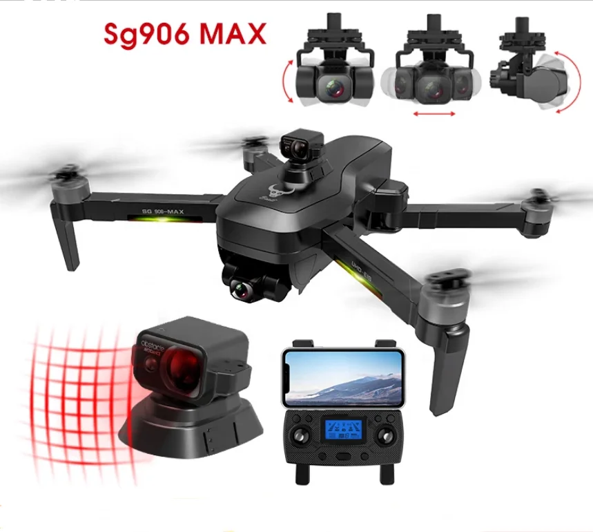 Дрон Zlrc Beast 3 Zll Sg906 с 4K камерой Gps Wi-Fi 5 ГГц 1 2
