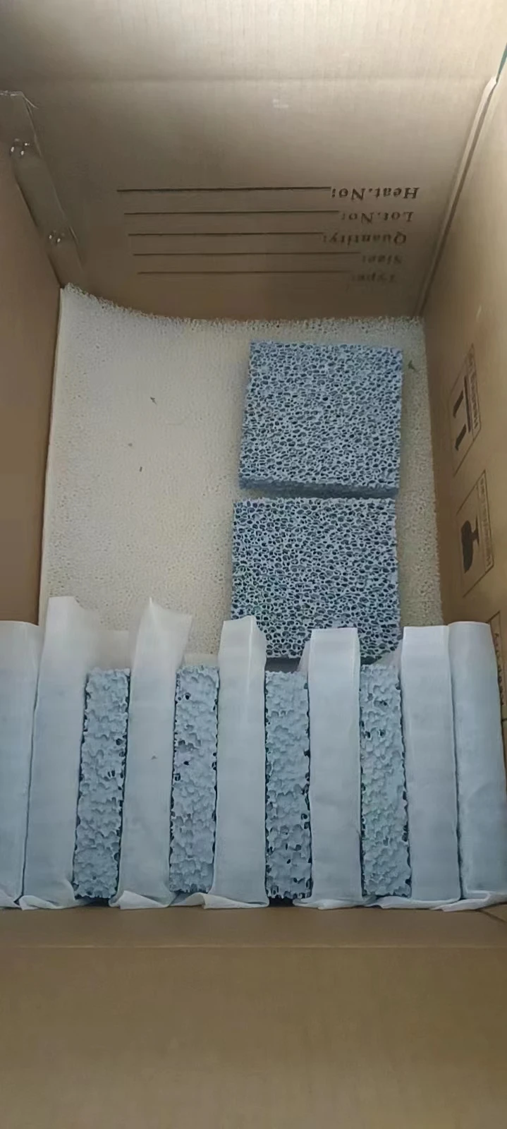 10-40ppi Refractory Silicon Carbide Ceramic Foam Filter Custom Cut and Moulded Plates for Grey and Ductile Iron Casting