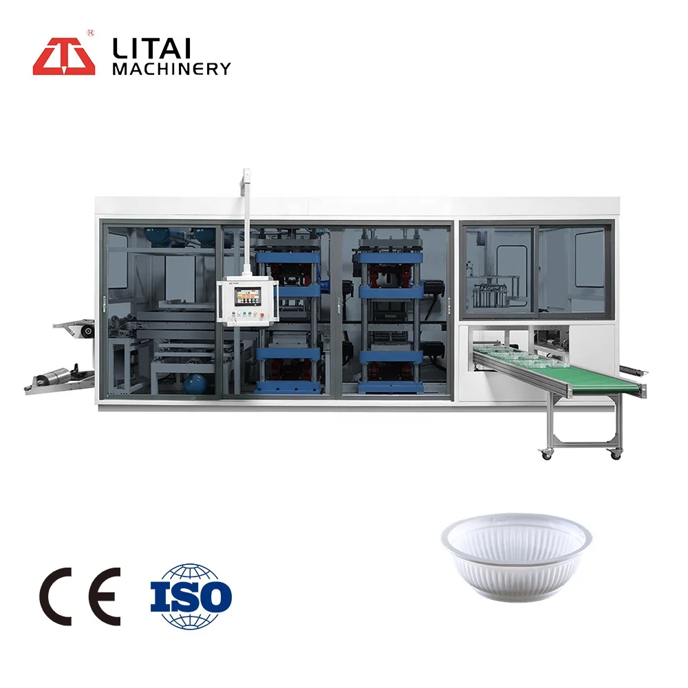 New Upgrade Desktop Drive System Cup Holder Tray Fast Food Lunch Container Blister Thermoforming Machine With Ce Certification