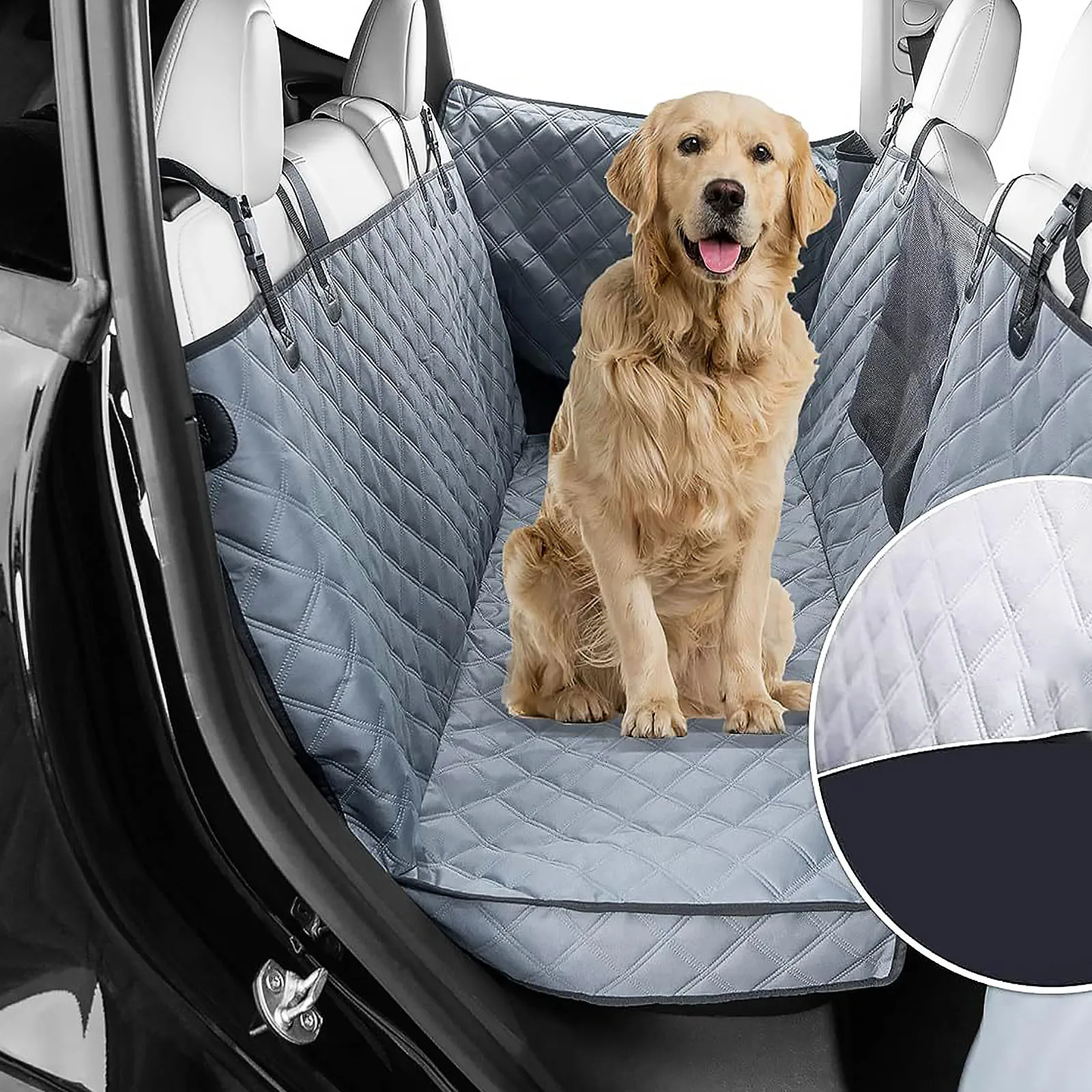 Waterproof Seat Cover Hammock 600D Heavy Duty Scratch Proof Nonslip Durable Soft Back Seat Covers