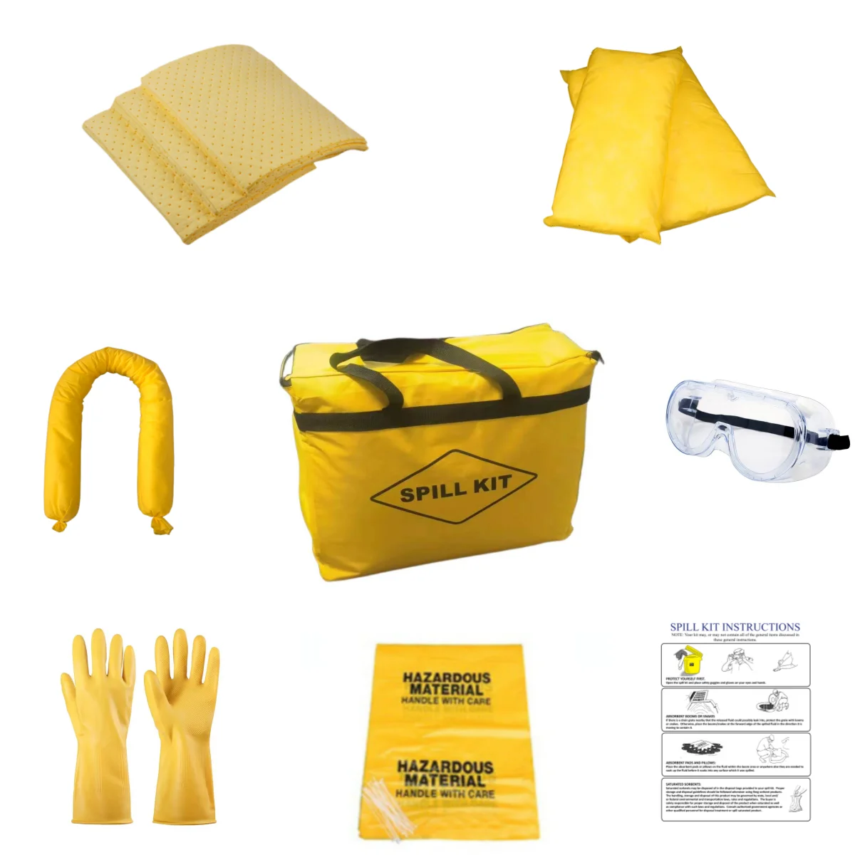 Professional Industrial Chemical Spill Kits 60L