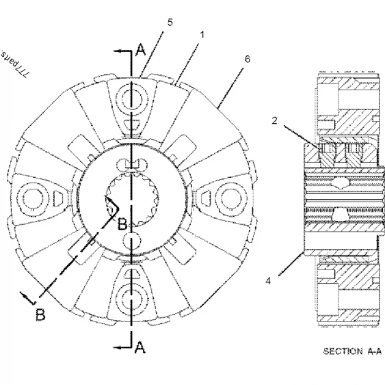 Высококачественная Гибкая муфта основного насоса экскаватора E320D 279-7871