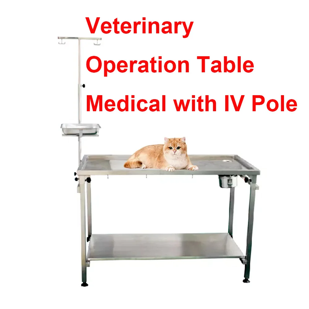 Veterinary Equipment Portable Medical Grade Veterinary Stainless Steel Surgical Table For Vet Clinic animal operating table
