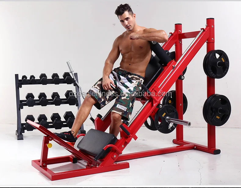 China Commercial Gym Fitness Equipment Weight  Leg Press Machine Press Leg Hack Squat Machine Leg Raise Machine