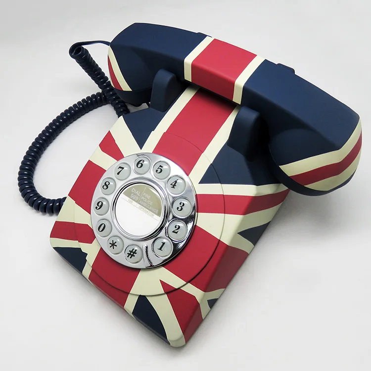  Low Price Good Quality Antique Rotary Push Button House Phone European Retro