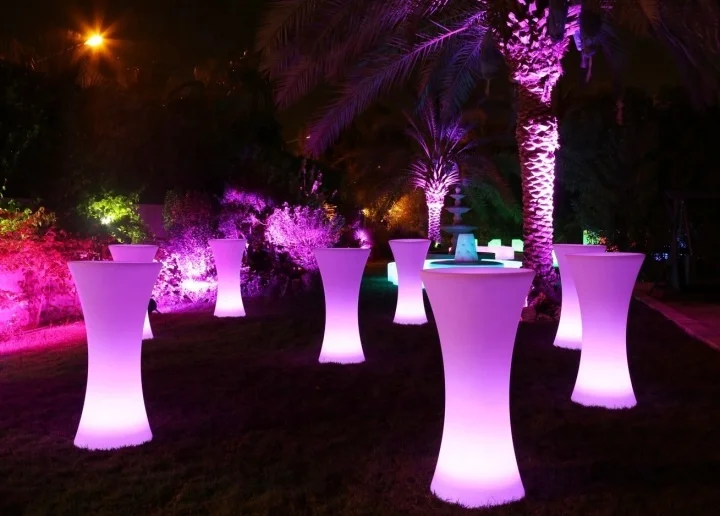 2022 Hot sell LED color changing illuminated bar table best price