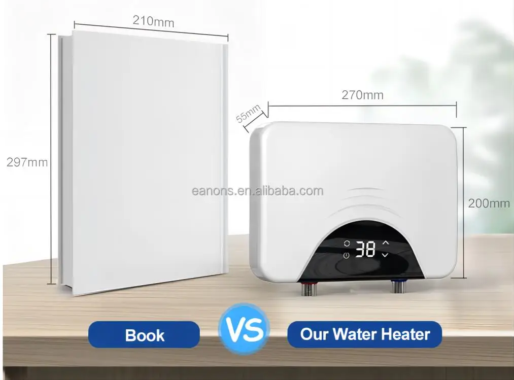 Hot Water Storage 15l/20l 220V Square Instant Electric Geyser Rv Water Heaters for Kitchen\Bathroom Shower with Tank