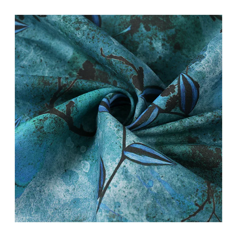 120GSM 100% Pure custom print fabric linen fabric printed for garment and pillow