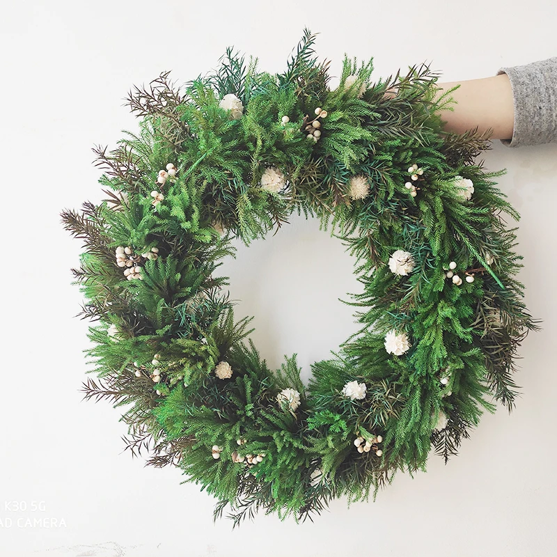 2021 поступление Рождественское украшение подвесной венок на елку