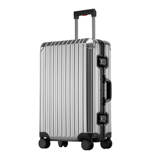 Oytb-0101 Алюминиевый Чемодан большой емкости с алюминиевым каркасом чемоданы из чистого металла роскошный чемодан тележкой