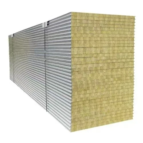 Acoustic wall panel sandwich Panels Roof Sheet 50mm  100mm Rock Wool Panel rockWool