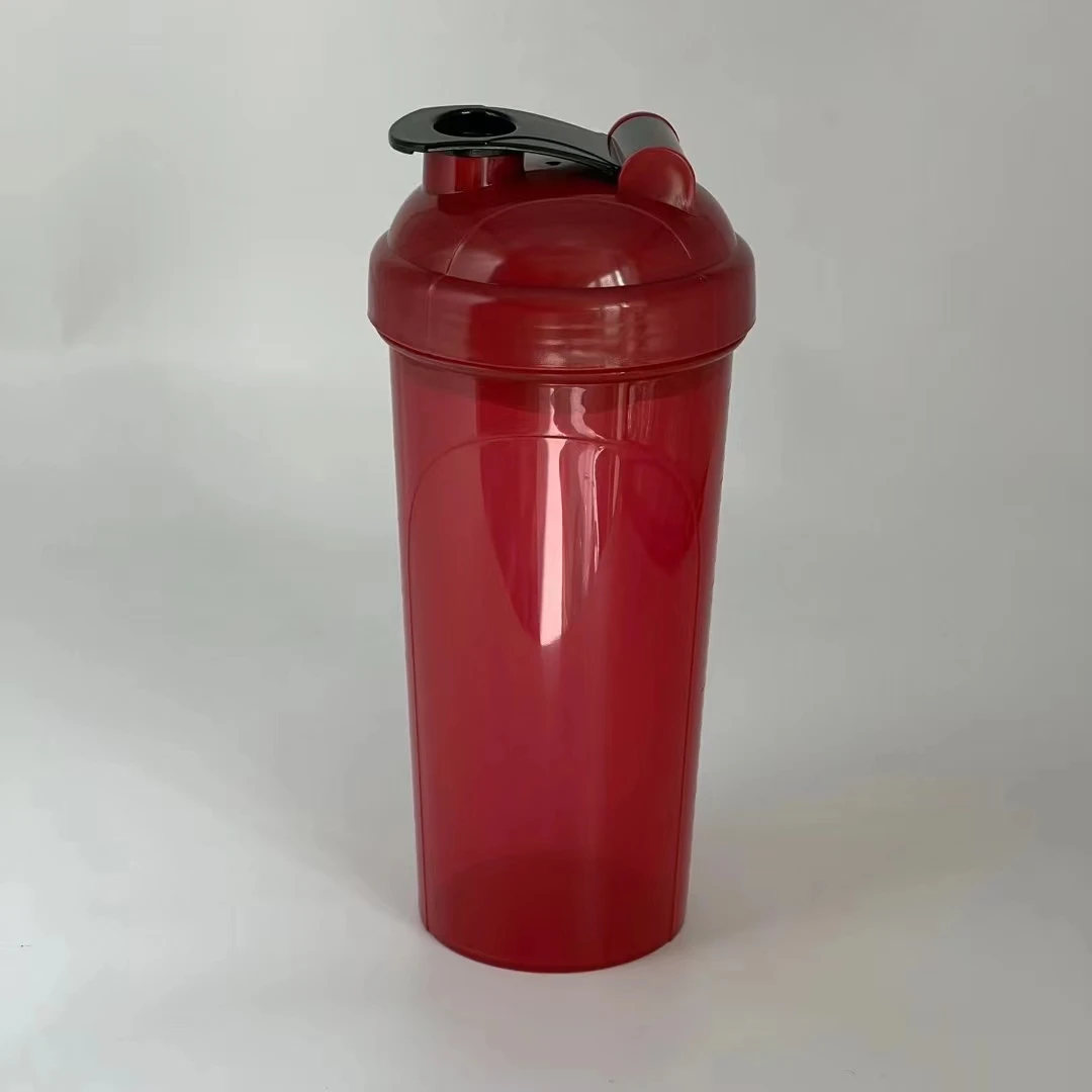 Gym Running Sports Protein Shaker Bottles Plastic Water Bottle With Mixer Ball