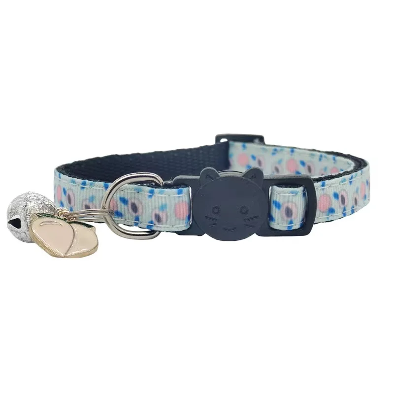Hot cat collar bell fruit pendant cat collar anti-choking buckle pet collar