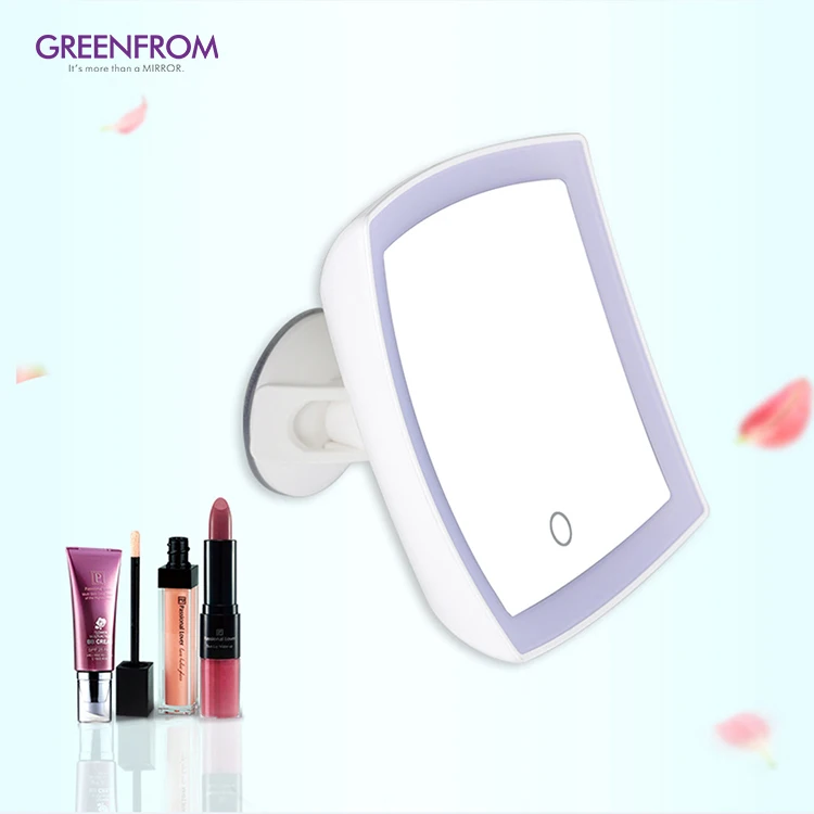 OEM/ODM Three Installation Methods Suction Cup Wall Hanging Desktop Smart Touch Screen Vanity Mirror