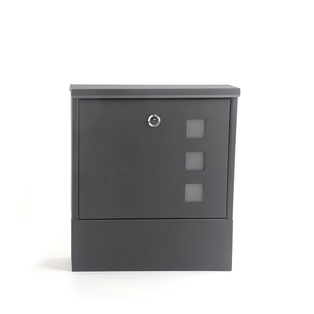 American Mailbox Hot Sale Modern DesignBlack Color iron with powder coating