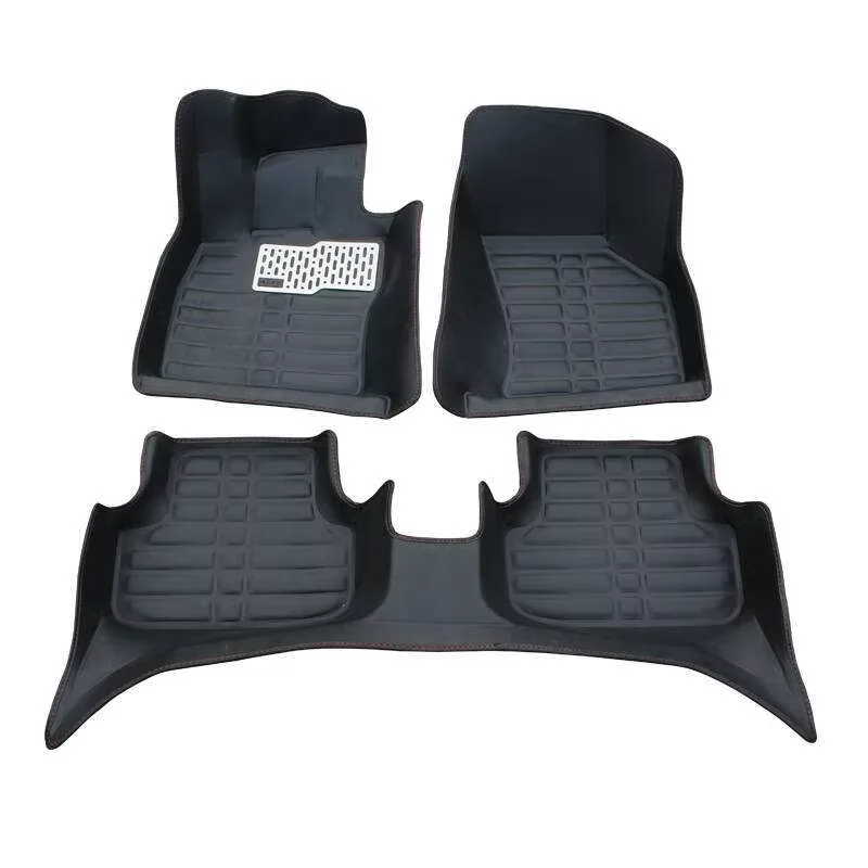 High quality car parts all-weather customized size new design complete set of 5D car floor mats