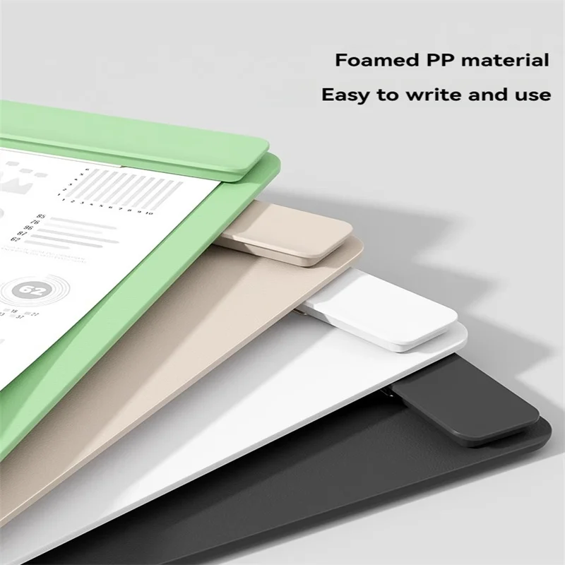 Deli NS501 Clip Folder Green 2 Student Use Splint Paper Writing Thickened Writing Board Widened Clamp Pad Office Supplies A4