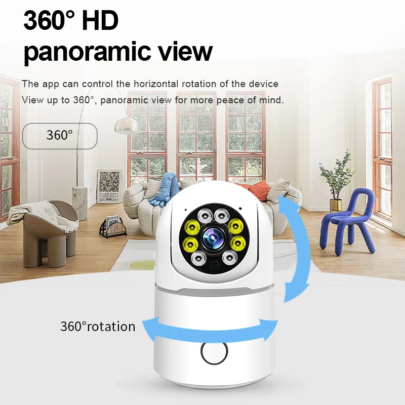 AI smart camera 1080P full color night vision indoor home camera mini wifi camera