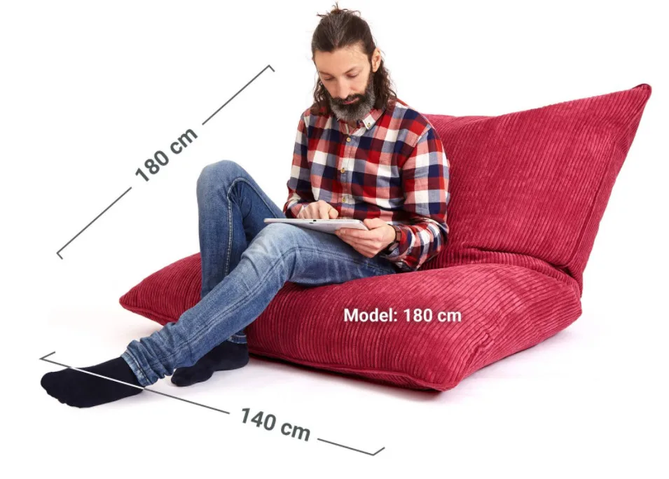 Comfortable  FAT Sitzsack  Large Big Bean Bag Chair Soft Corduroy XXL Cushion Bean Bag Huge Beanbag Sofas for House Decoration