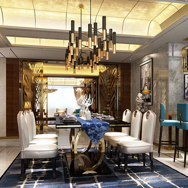 Buy furniture from china online 8 seater marble dining table