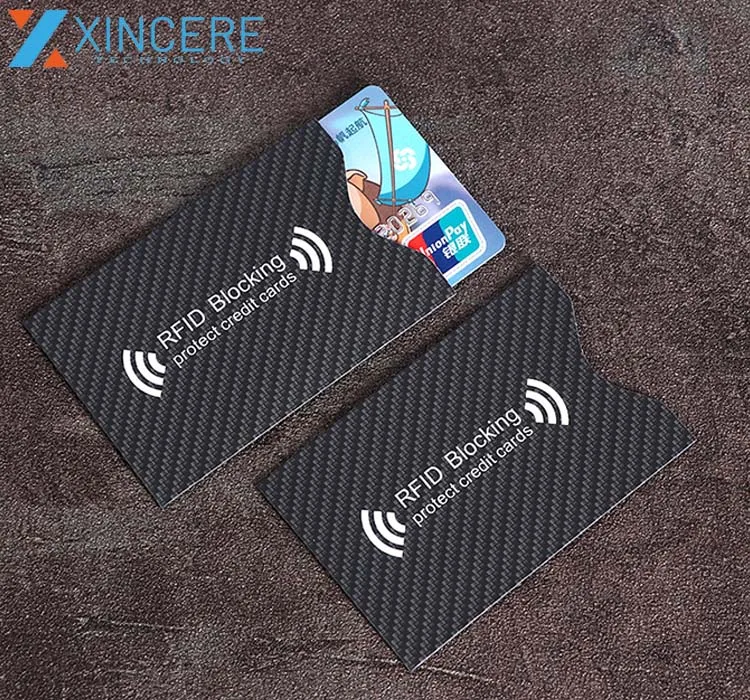 Security Protection RFID Blocker Credit Card Sleeve Holder Rfid Blocking Sleeve