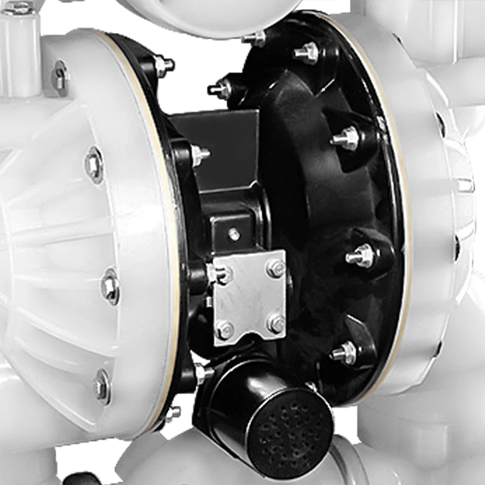 Pneumatic reinforced polypropylene PP engineering plastics for glue corrosive liquid diaphragm pump pneumatic