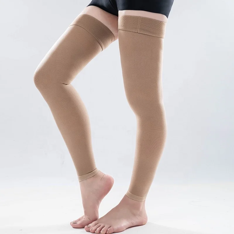 Durable thigh high compression stocking 20-30mmHg six month lifetime