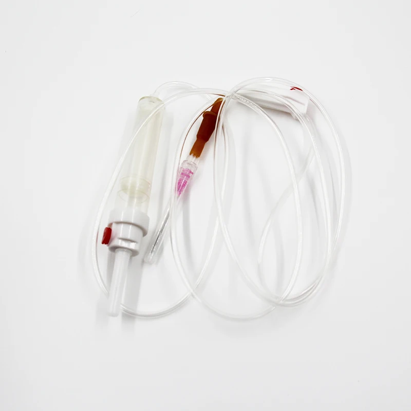 Одноразовый аппарат для переливания крови с трубкой по низкой цене от китайского производителя ISO