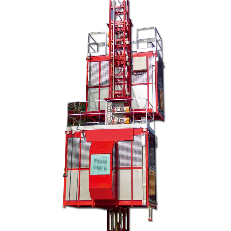 
 2 ton rack and pinion hoist construction elevator sc200  