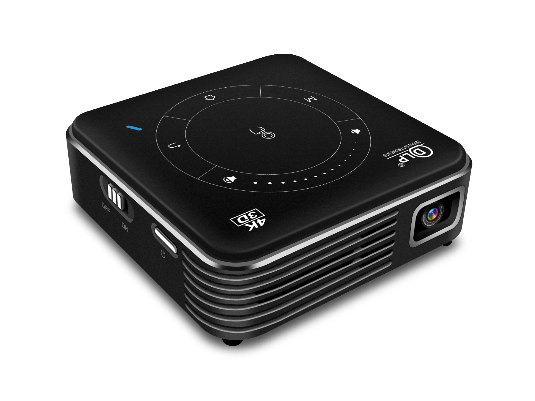 Mini Beam Projector 4K DLP Digital Full HD Projector 1080P Native 450  Android  Smart Portable Logo Projector