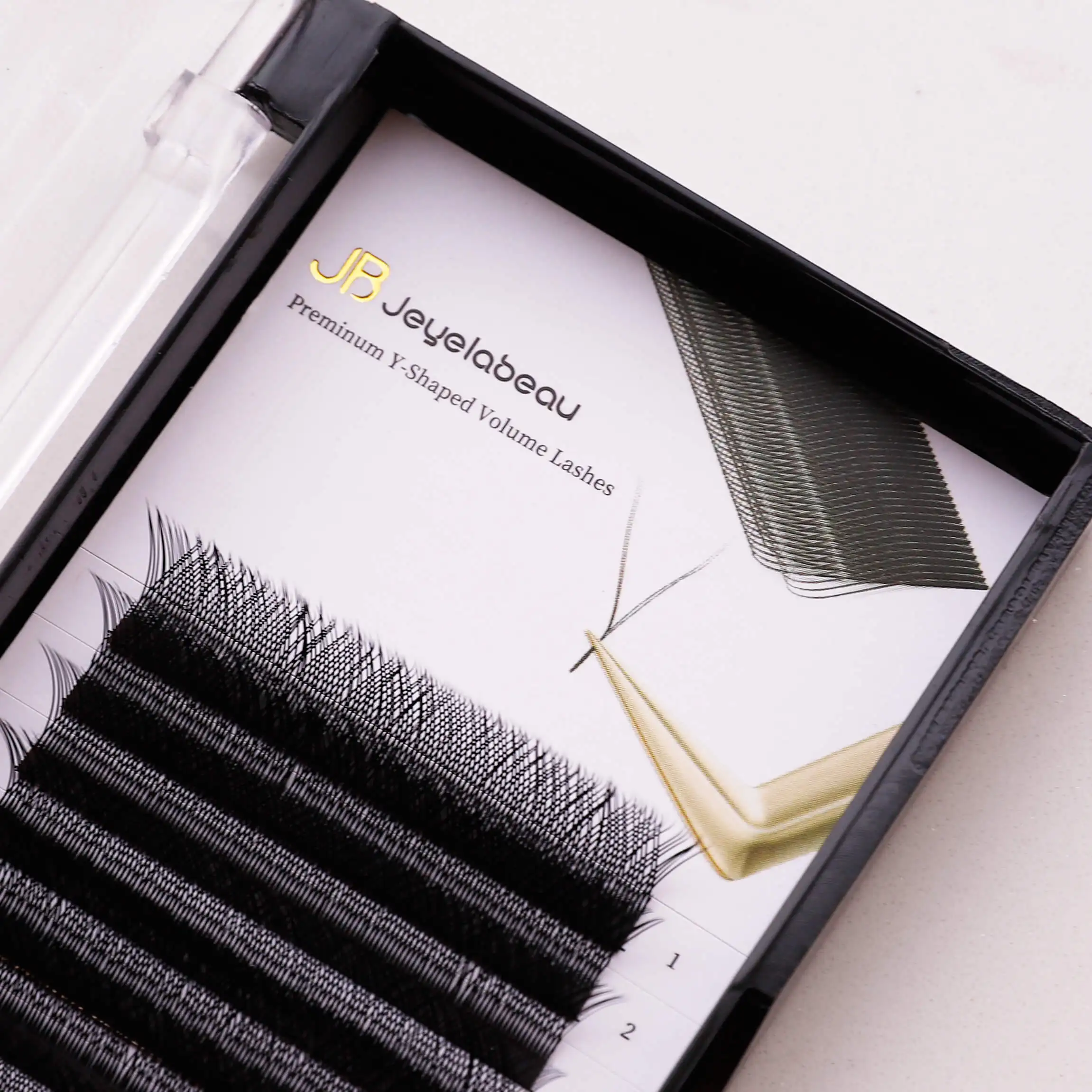 Hot Selling Y Shape Eyelash Extension Length C D Curling Extension Eyelash Vendor Mixed Makeup Korean Pbt OEM ODM Natural Black