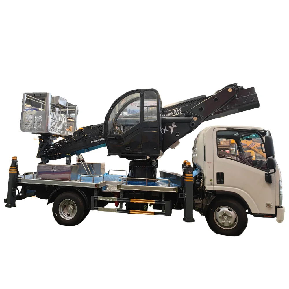 KV100 NPR ISUZU 4x2 120HP 23m 27 m 32 m 36 m aerial platform truck