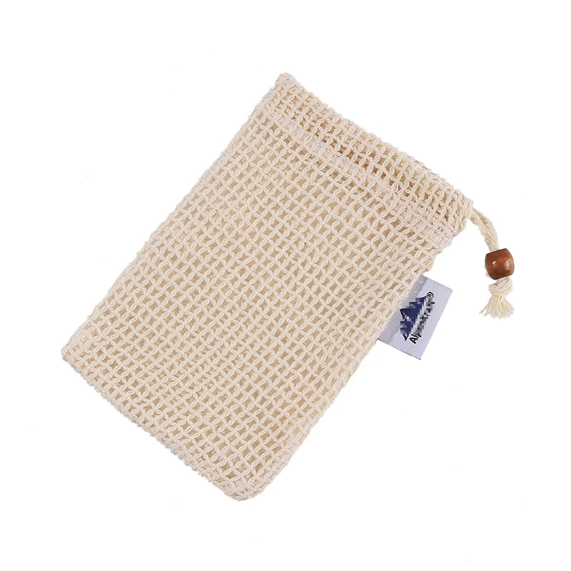 Reusable Organic Cotton Mesh Produce Bags For Soap Custom Natural Cotton Mesh Bags With Drawstring Supplier