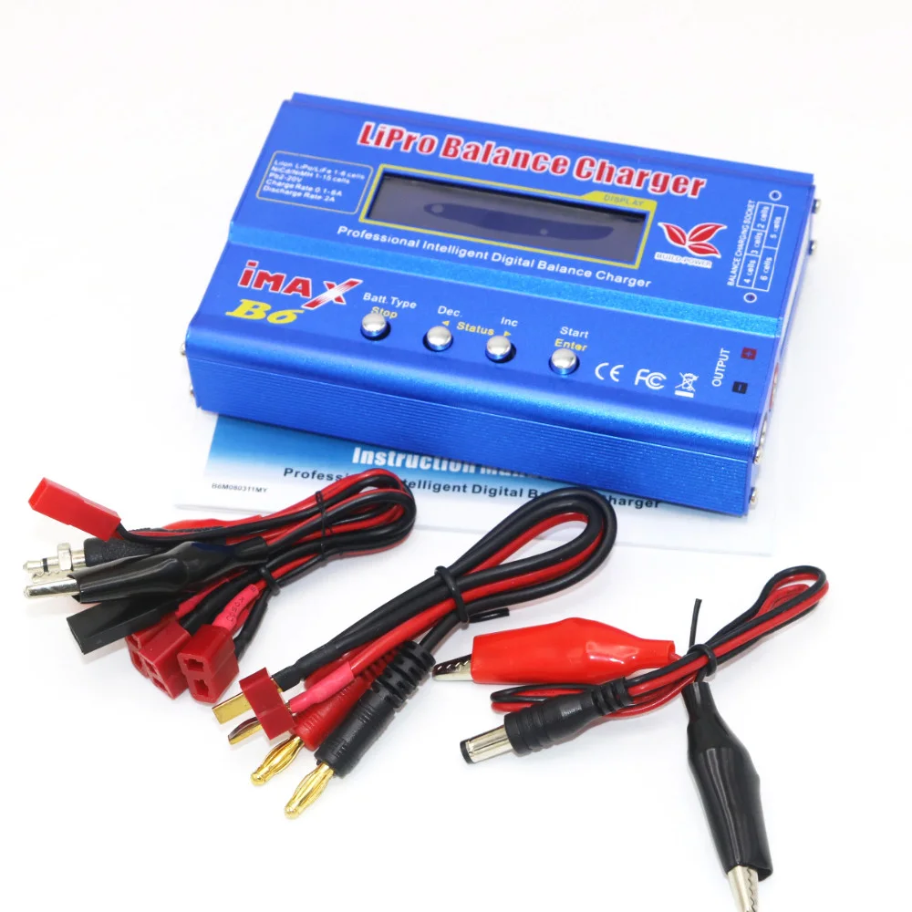 iMAX B6 80W Battery Charger Lipo NiMh Li-ion Ni-Cd Digital RC Balance Charger Discharger