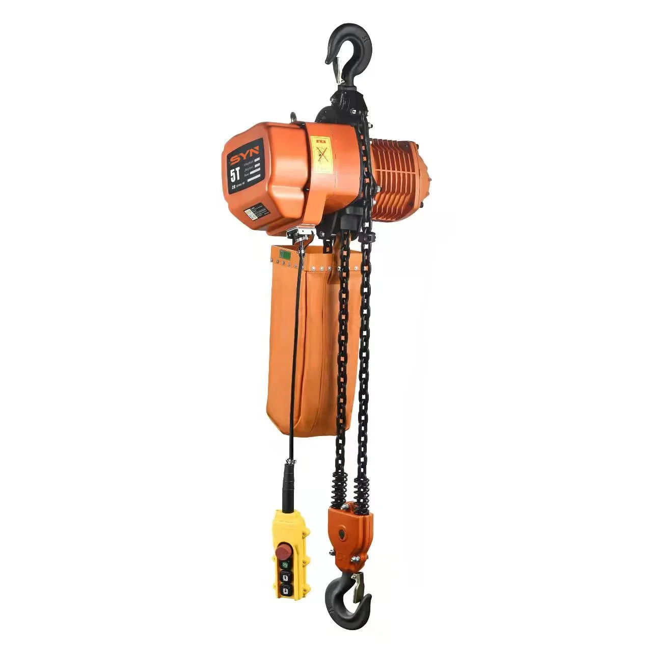 5t double chain electric hoist hook chain HHBB stationary lifter winch electric hoist