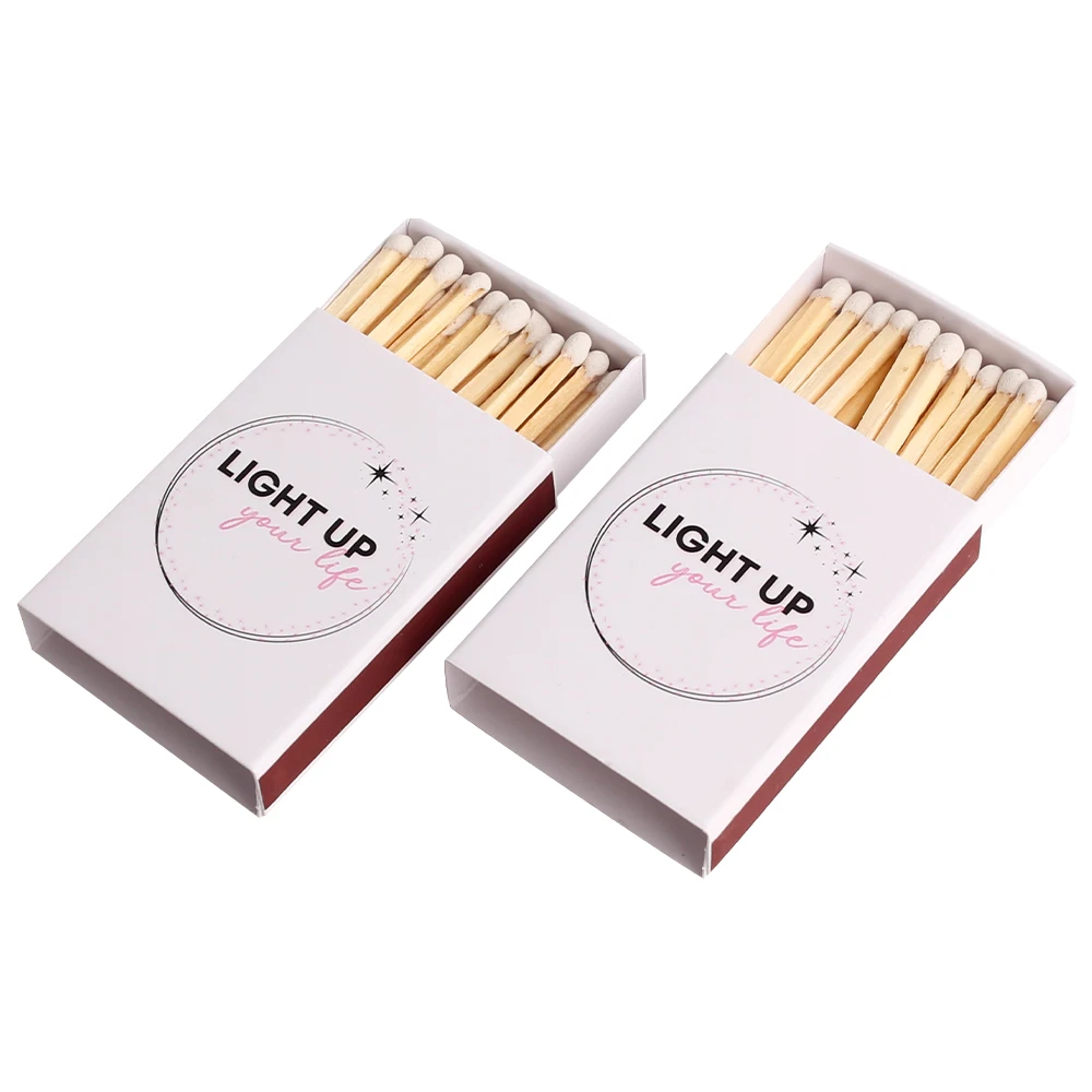 Custom Package 250 GSM C1S Paper Design Printing Match Stick Box Matchboxes with White Head Matches