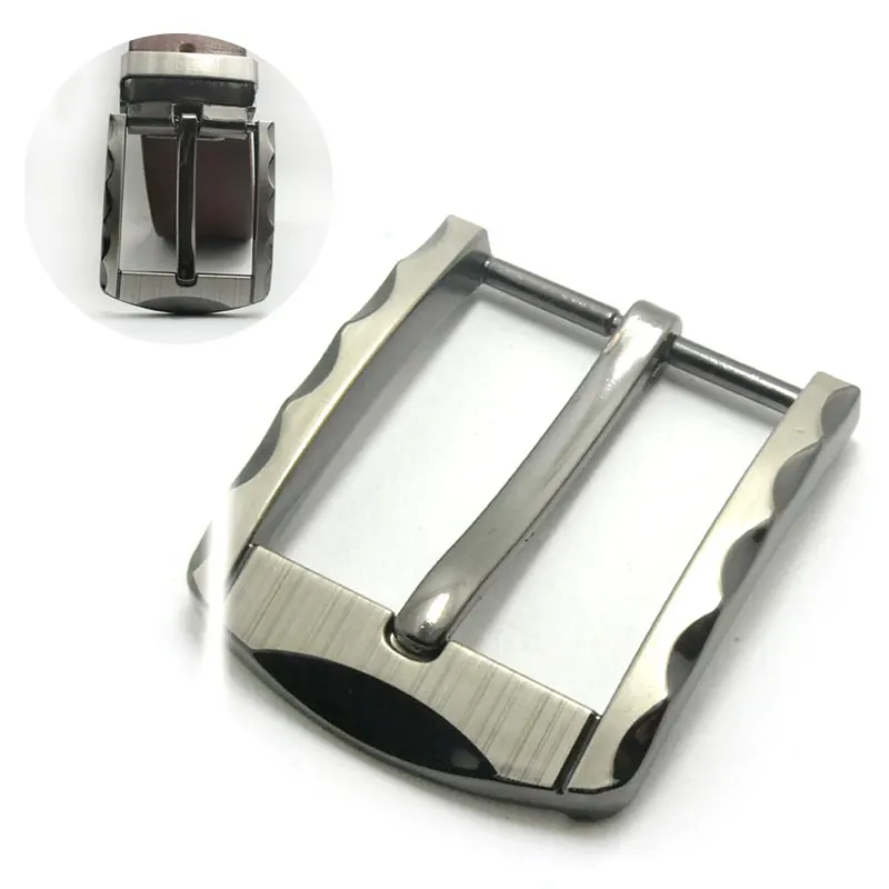 Металлическая пряжка для ремня Tri Glide 40 мм средняя центральная планка Мужская одноштырьковая Пряжка кожаный ремень с лямкой на шее