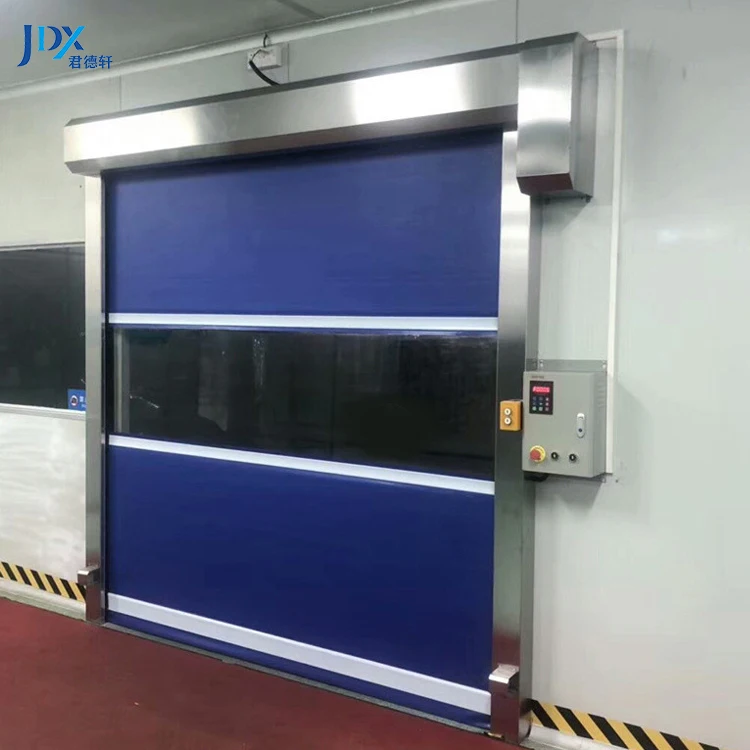 Low Temperature High Speed Door Zipper Fast Roller Industrial Pvc Insulated High Speed Door