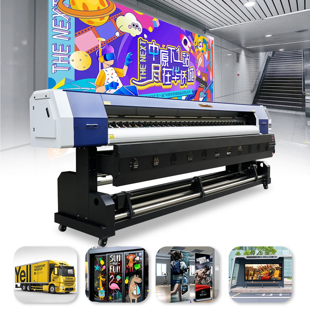 Big Discount  factory direct sale eco solvent new update 3.2m large format inkjet plotter printer F1080A1/i3200 head optional