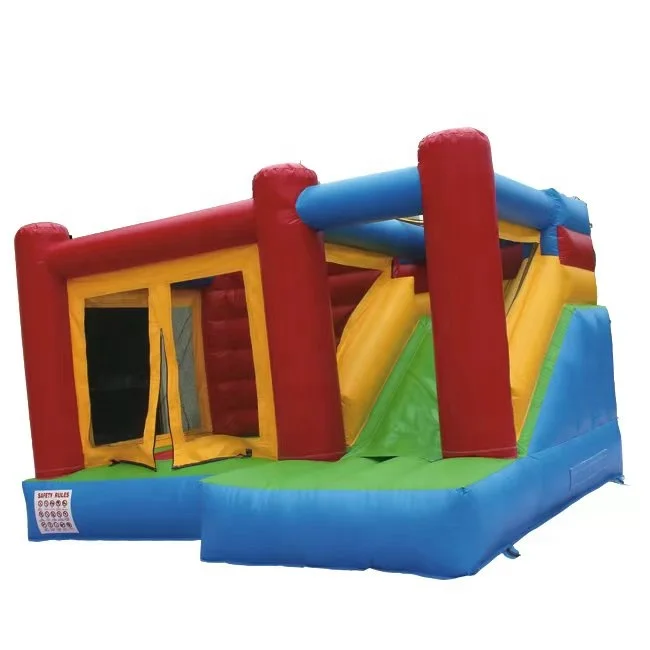 colorful factory price white bouncy jumping castle commercial inflatable bouncer slide