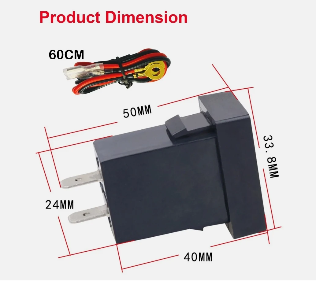 Dual USB Port QC3.0 Charging Port Car Charger Socket Charging Power Adapter Outlet for Toyota Corolla Camry RAV4 Cruiser