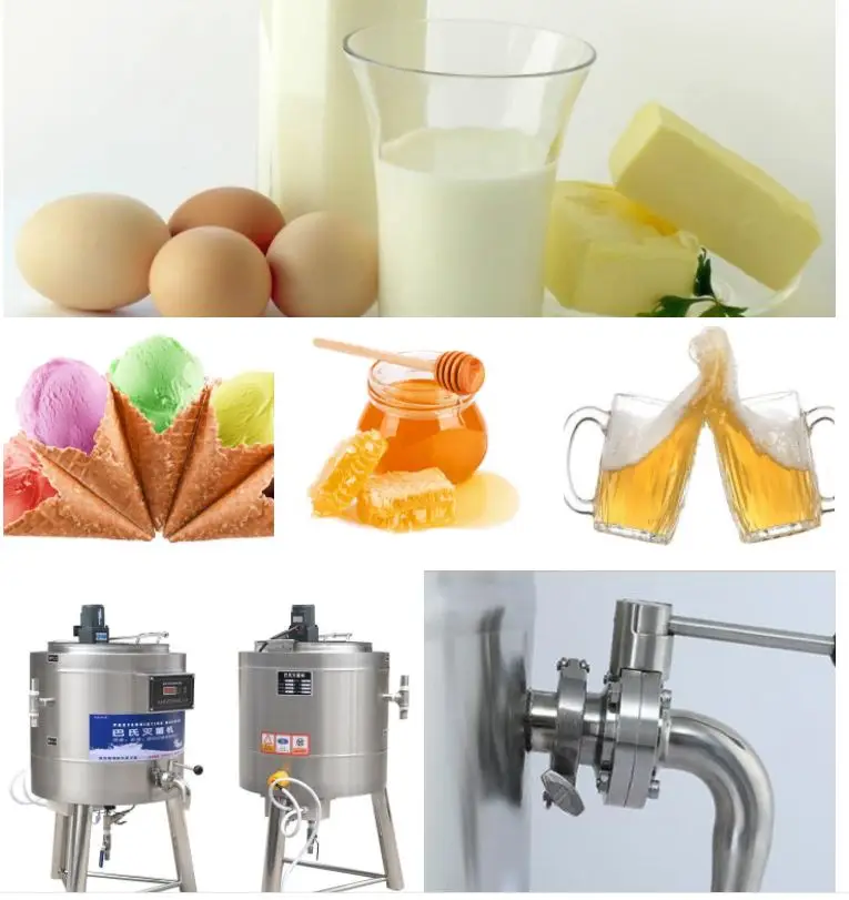 Automatic pasteurizer pure milk pasteurizer and homogenizer constant temperature fresh milk bar fruit fishing for sale
