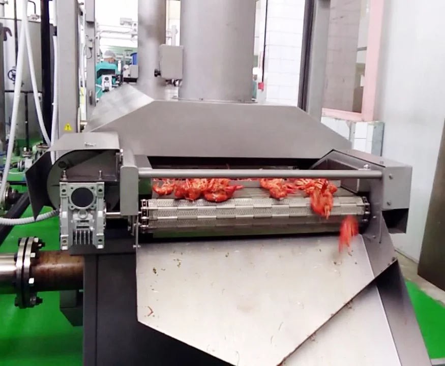 DB Industrial corn dog continues fryer automatic battered meat finger seafood sticker conveyor belt frying machine