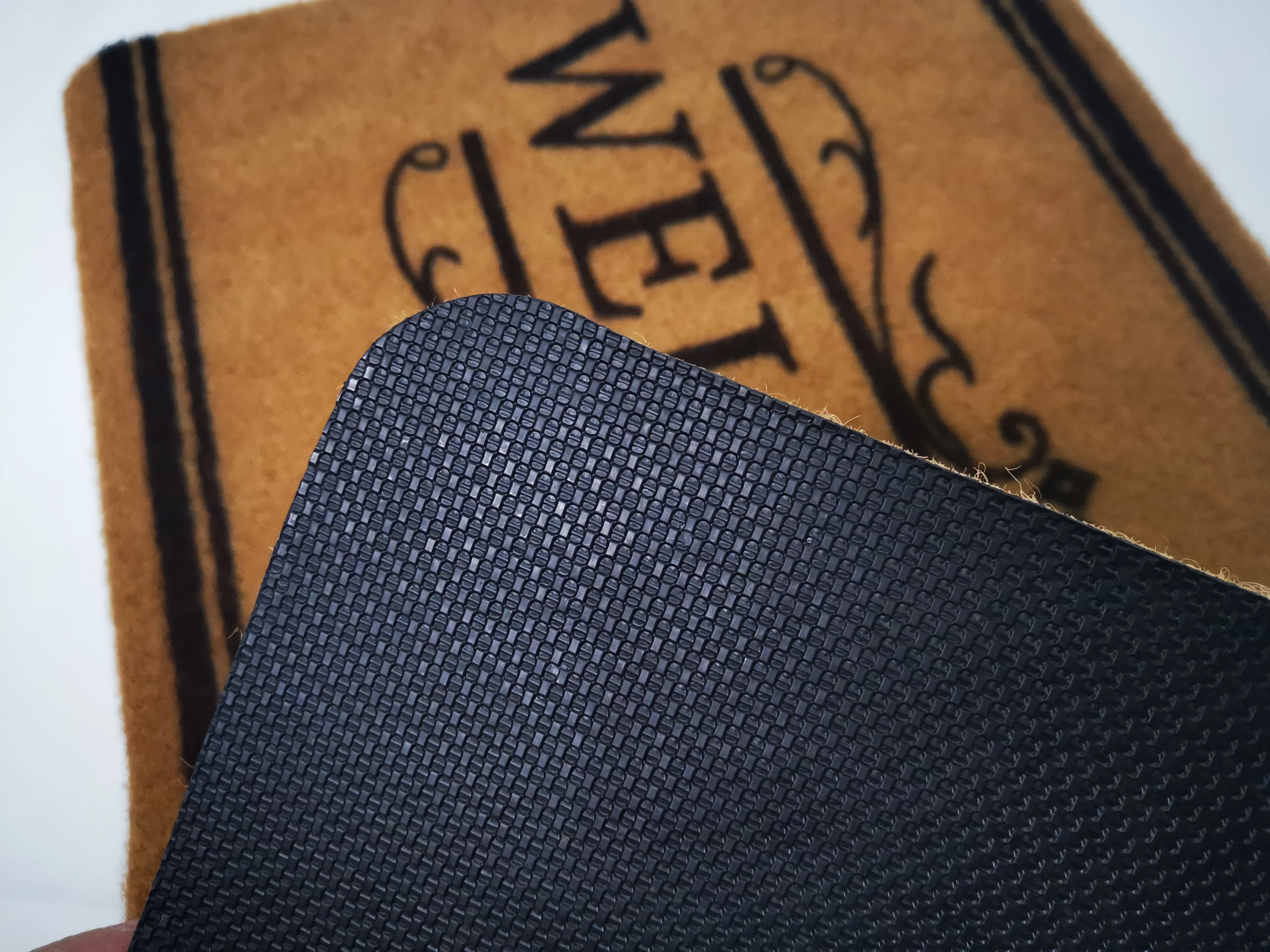 Modern PVC Coir Door Mat  Non Slip Durable Welcome Mats Christmas mat OutDoor For Front Door