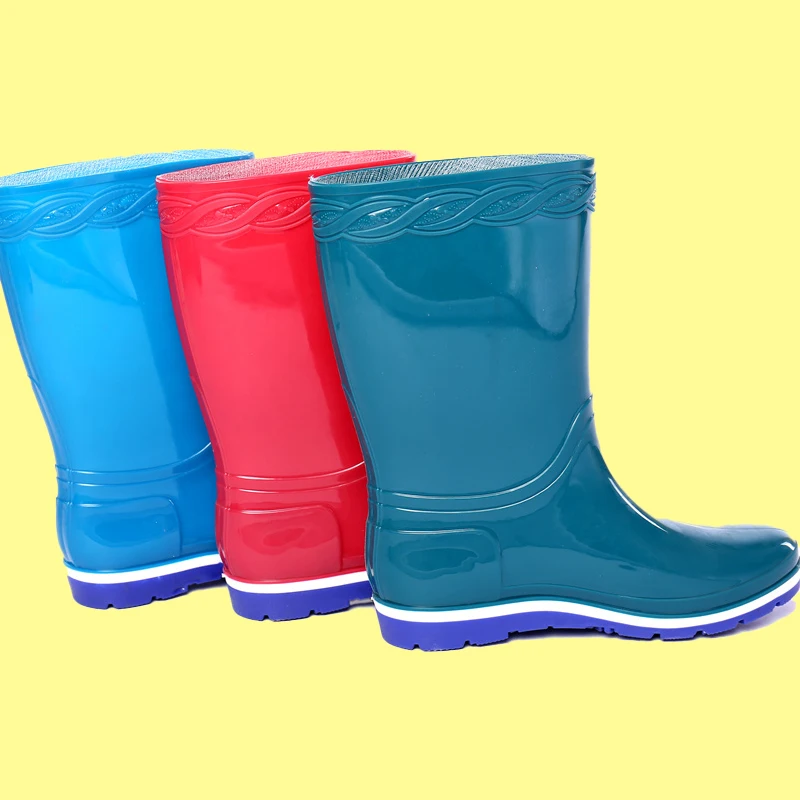 
China wholesale extra light High security Unisex Solid color rain boots 
