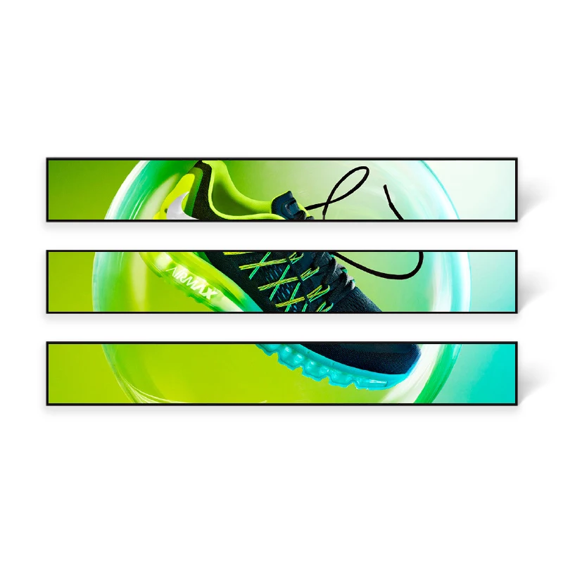 Lcd bar display high brightness digital signage advertising displayer use supermarket bar lcd display